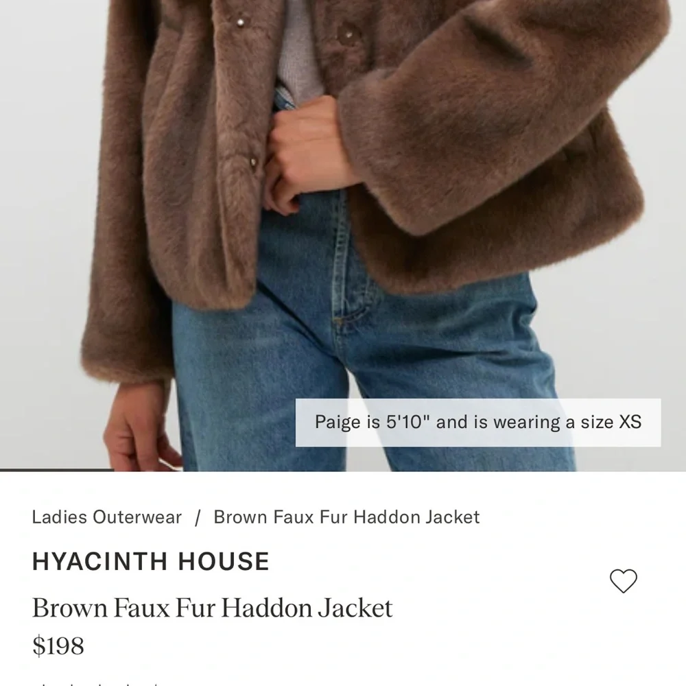 Tuckernuck Women's Brown Faux Fur Jacket - Picture 2 of 5